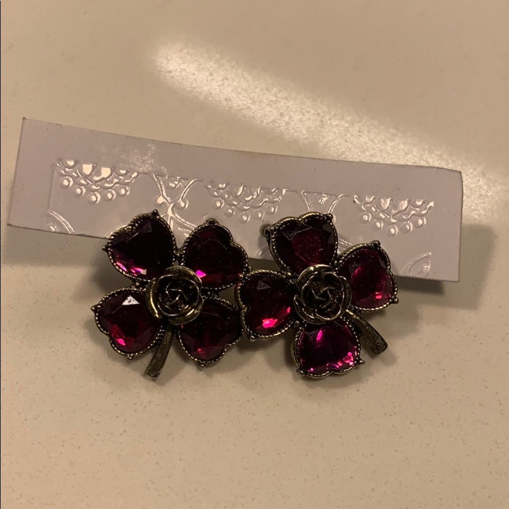 Betsey Johnson Flower Earrings
